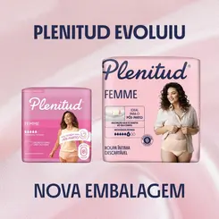 ROUPA INTIMA DESCARTAVEL PLENITUD FEMME P/M 8 UNIDADES