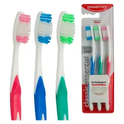 KIT ESCOVA DE DENTE POWERDENT CLASSIC MACIA LEVE 3 PAGUE 2