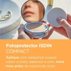 PROTETOR SOLAR FACIAL ISDIN FPS 50 PO COMPACTO 10G