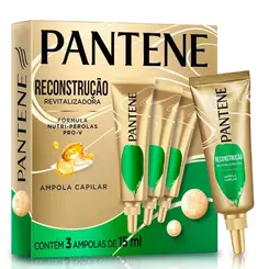 KIT PANTENE 3 AMPOLAS DE TRATAMENTO RECONSTRUÇÃO REVITALIZADORA 15ML