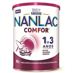 NANLAC COMFORT 1 A 3 ANOS 800G – FORMULA INFANTIL NESTLE