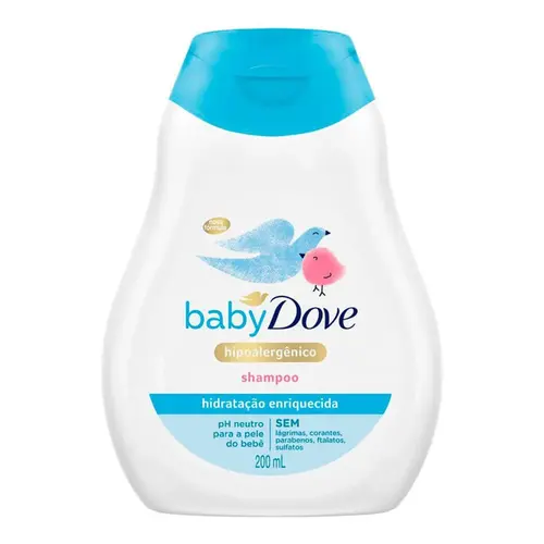 SHAMPOO DOVE BABY HIDRATAÇÃO ENRIQUECIDA 200ML