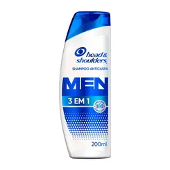 SHAMPOO ANTICASPA HEAD & SHOULDERS MEN 3 EM 1 200ML