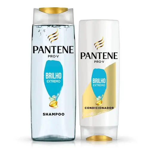 KIT PANTENE BRILHO EXTREMO SHAMPOO 350ML + CONDICIONADOR 175ML