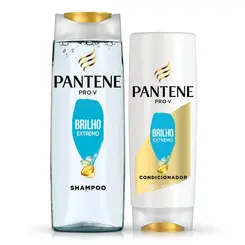 KIT PANTENE BRILHO EXTREMO SHAMPOO 350ML + CONDICIONADOR 175ML