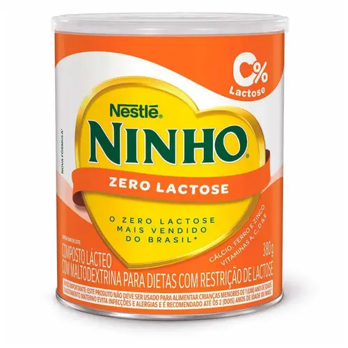 LEITE NINHO FORTI+ ZERO LACTOSE NESTLE A PARTIR DE 1 ANO 380G