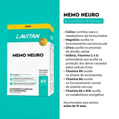 SUPLEMENTO LAVITAN MEMO NEURO 60 COMPRIMIDOS