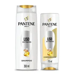 KIT PANTENE LISO EXTREMO SHAMPOO 350ML + CONDICIONADOR 175ML