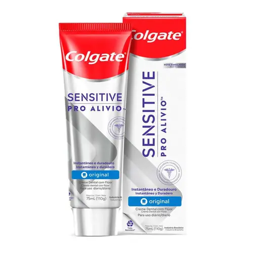 PASTA DE DENTE COLGATE SENSITIVE PRO ALIVIO IMEDIATO ORIGINAL 110G