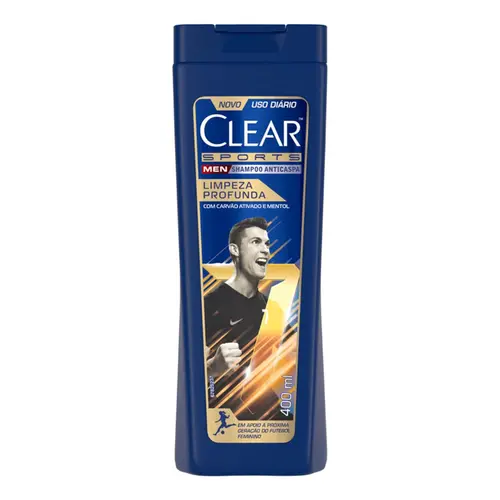 SHAMPOO ANTICASPA CLEAR MEN LIMPEZA PROFUNDA 400ML