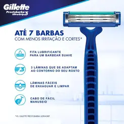 GILLETTE PRESTOBARBA ULTRAGRIP 3 COM 2 UNIDADES