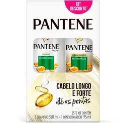 KIT PANTENE RESTAURAÇÃO SHAMPOO 350ML + CONDICIONADOR 175ML