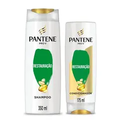 KIT PANTENE RESTAURAÇÃO SHAMPOO 350ML + CONDICIONADOR 175ML
