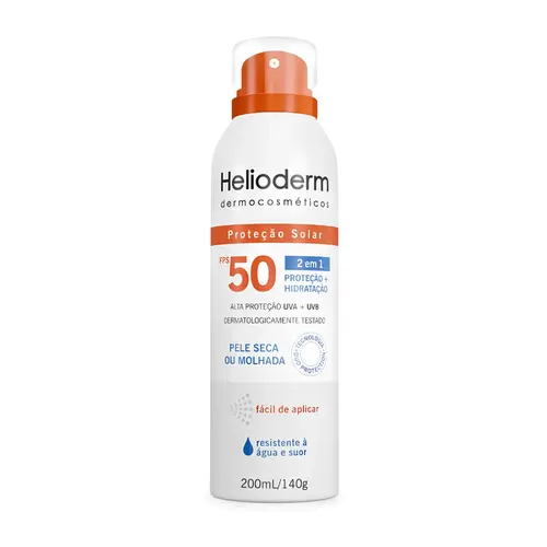 HELIODERM SUNCARE PROTETOR SOLAR EM SPRAY FPS50 COM 200ML