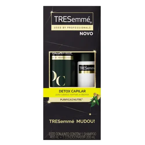 KIT TRESEMME DETOX CAPILAR SHAMPOO 400ML + CONDICIONADOR 200ML