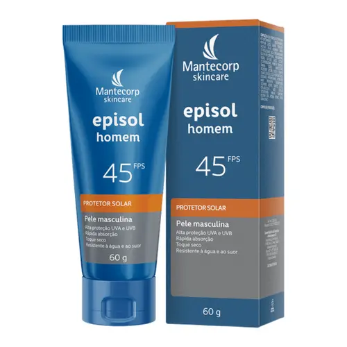 MANTECORP EPISOL PROTETOR SOLAR FACIAL HOMEM FPS45 60G