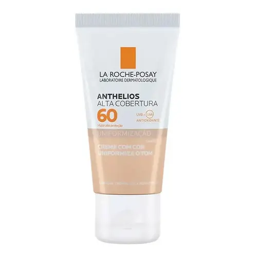PROTETOR SOLAR FACIAL LA ROCHE POSAY ANTHELIOS ALTA COBERTURA COR CLARA FPS60 40ML