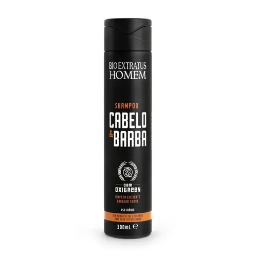 SHAMPOO CABELO E BARBA HOMEM 300ML BIO EXTRATUS