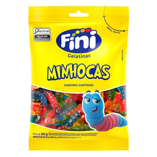 BALAS FINI MINHOCAS 80G