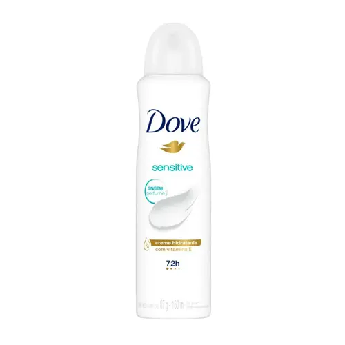 DESODORANTE AEROSOL DOVE SENSITIVE SEM PERFUME 150ML