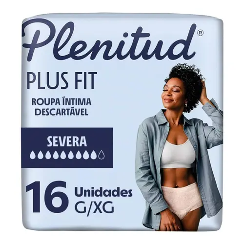 ROUPA INTIMA DESCARTAVEL PLENITUD PROTECT PLUS G/XG 16 UNIDADES
