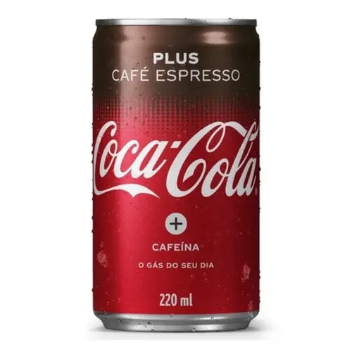 REFRIGERANTE COCA COLA PLUS CAFE ESPRESSO LATA 220ML