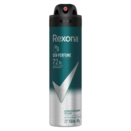 DESODORANTE MASCULINO AEROSOL REXONA MEN SEM PERFUME 150ML