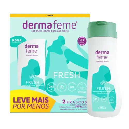 KIT SABONETE INTIMO DERMAFEME FRESH 2 UNIDADES