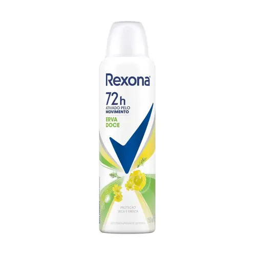 DESODORANTE FEMININO AEROSOL REXONA WOMAN ERVA DOCE 150ML