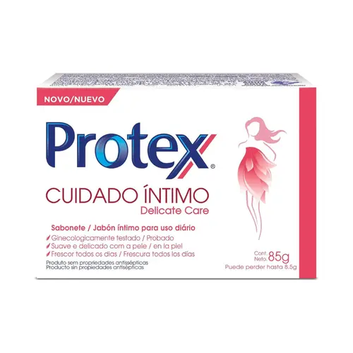 SABONETE EM BARRA INTIMO PROTEX DELICATE CARE 85G