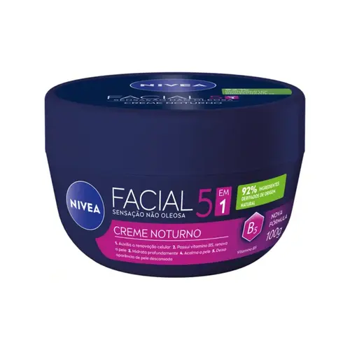 CREME HIDRATANTE FACIAL NOTURNO NIVEA 100G – HIDRATAÇÃO PROFUNDA NOTURNA NIVEA