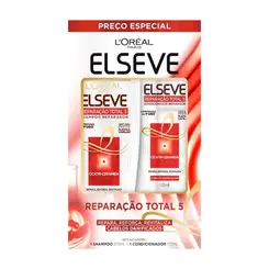 KIT ELSEVE REPARAÇÃO TOTAL 5 SHAMPOO 375ML + CONDICIONADOR 170ML