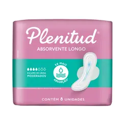ABSORVENTE PLENITUD FEMME INCONTINENCIA URINÁRIA NORMAL COM ABAS FLUXO LEVE A MODERADO 8UN
