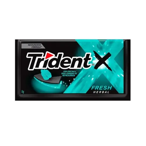 CHICLETE TRIDENT XFRES HERBAL 5UN