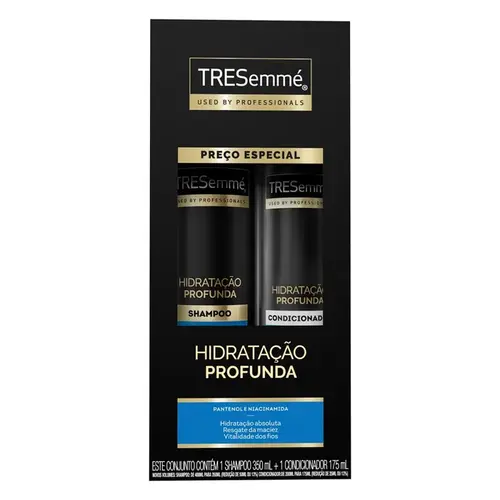 KIT TRESEMME HIDRATAÇAO PROFUNDA SHAMPOO 350ML+CONDICIONADOR 175ML