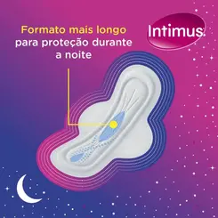 ABSORVENTE INTIMUS NOTURNO SUAVE COM ABAS 30 UNIDADES