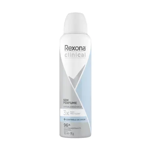 DESODORANTE AEROSOL REXONA CLINICAL SEM PERFUME 150ML