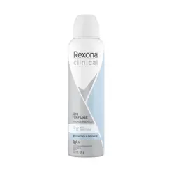 DESODORANTE AEROSOL REXONA CLINICAL SEM PERFUME 150ML
