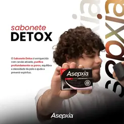 ASEPXIA SABONETE FACIAL ANTIACNE DETOX 80G