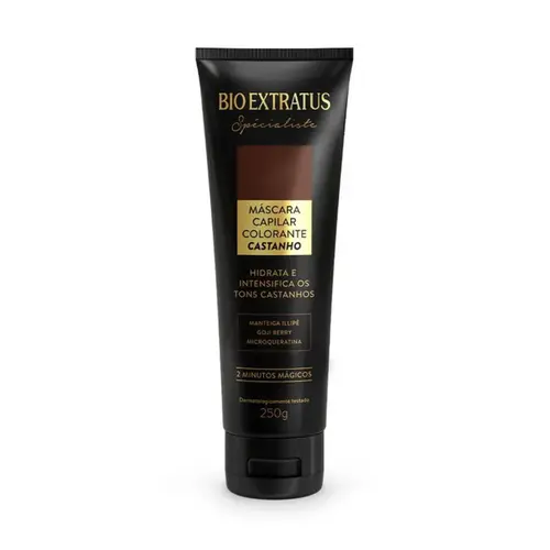 MASCARA BIO EXTRATUS COLORANTE CASTANHO 250G