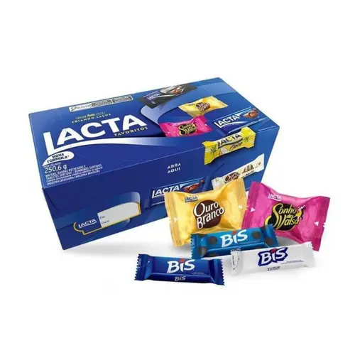 CAIXA DE CHOCOLATE LACTA MIX FAVORITOS 250G