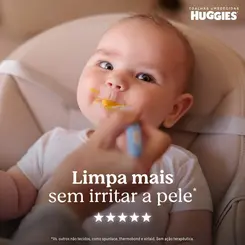 LENÇO UMEDECIDO HUGGIES RECEM NASCIDO PURO E NATURAL 48 UNIDADES