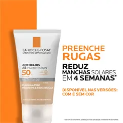PROTETOR SOLAR FACIAL LA ROCHE POSAY ANTHELIOS AE PIGMENTATION FPS50 CLARA ANTI IDADE 40G