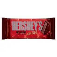 BARRA DE CHOCOLATE HERSHEYS MEIO AMARGO 40% CACAU CRISTAL 77G