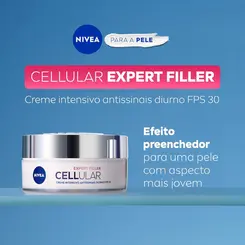 CREME HIDRATANTE FACIAL NIVEA CELLULAR FILLER DIA FPS30 ANTISSINAIS 49G