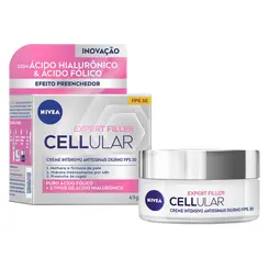 CREME HIDRATANTE FACIAL NIVEA CELLULAR FILLER DIA FPS30 ANTISSINAIS 49G