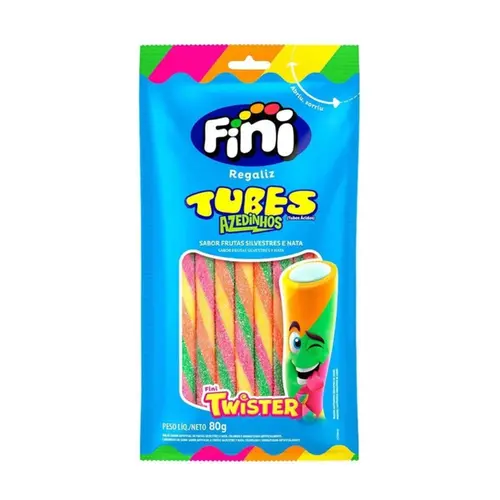 BALAS FINI TUBES TWISTER CITRICO 80G