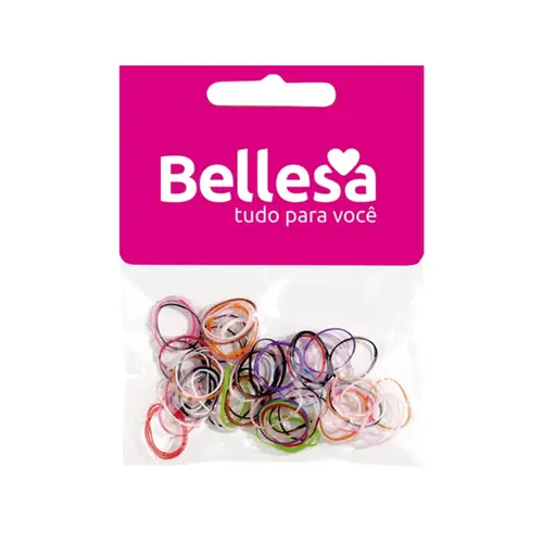 BELLESA ELASTICO DE CABELO SILICONE COLORIDO COM 75UN  0747B