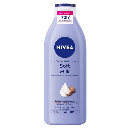 HIDRATANTE NIVEA SOFT MILK PARA PELE SECA 400ML