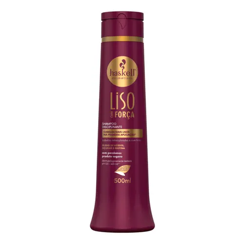 SHAMPOO HASKELL LISO COM FORÇA - CABELOS MAIS LISOS 500ML